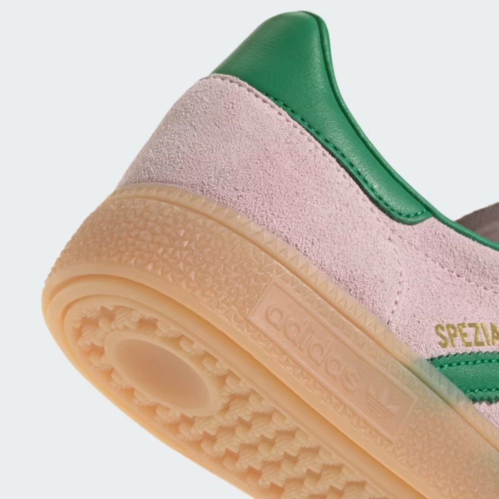 Adidas Handball Spezial Pink and Green Trainers - Picture 8 of 9